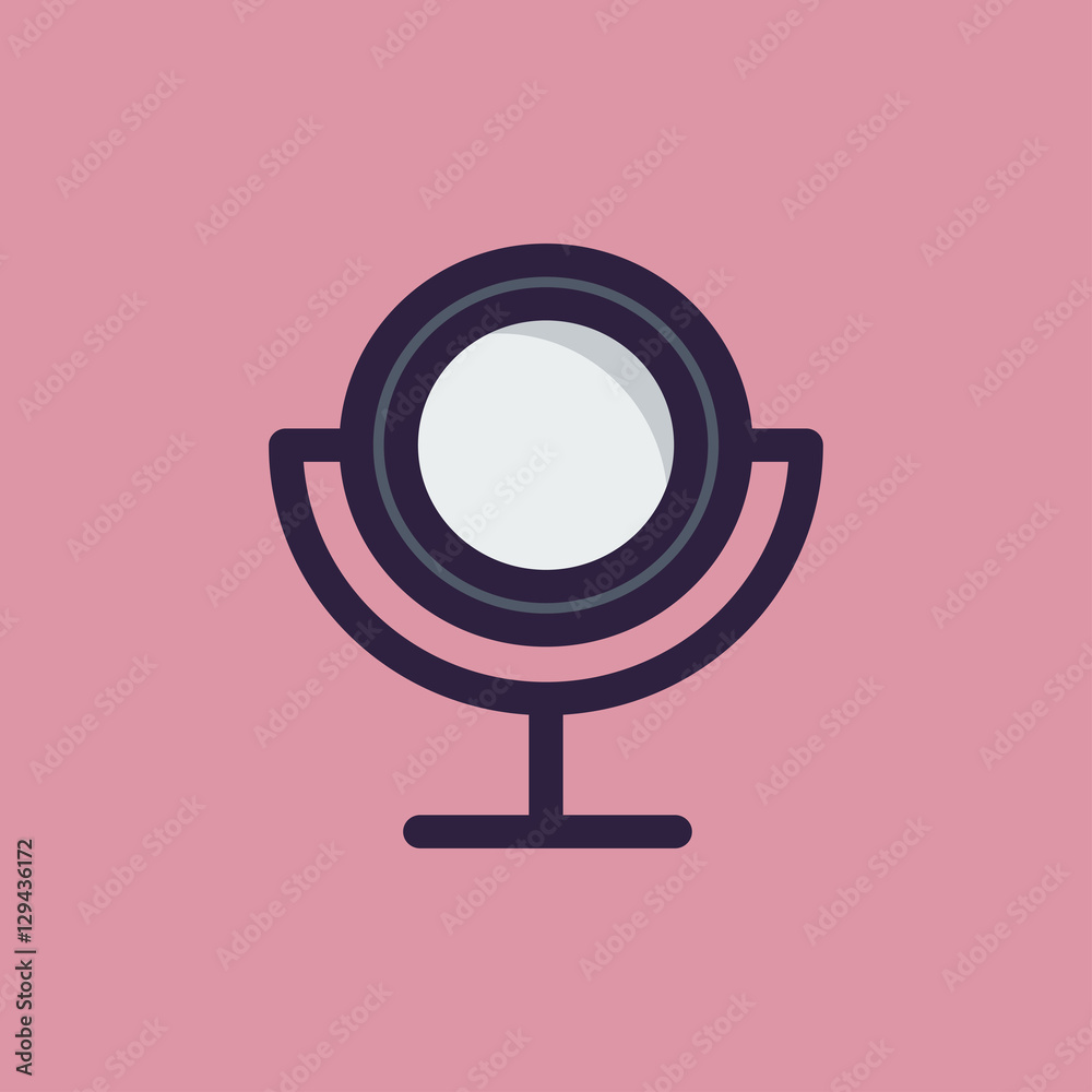 mirror icon. flat design mirror icon. flat design
