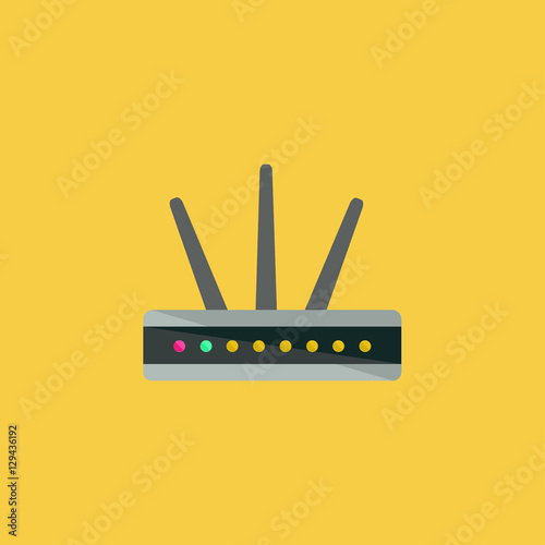 modem icon. flat design