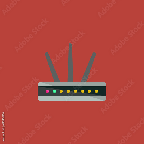 modem icon. flat design