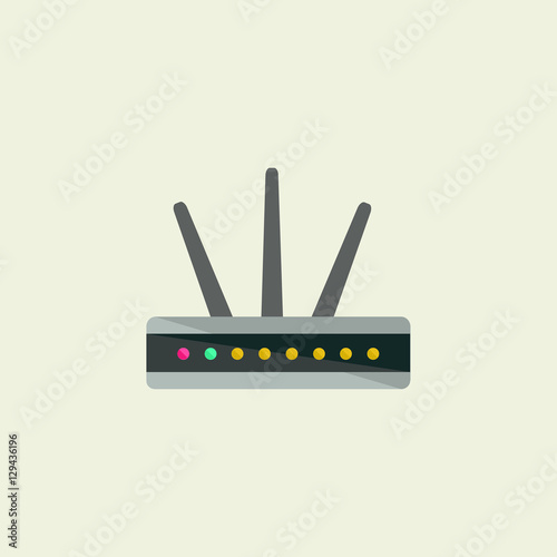 modem icon. flat design