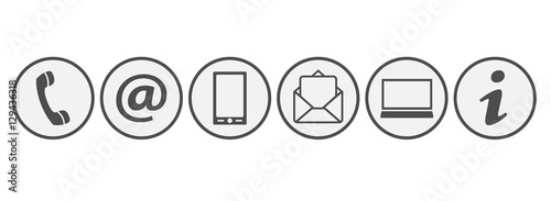 Kontakt Button Grau
