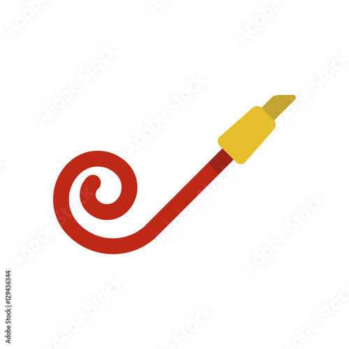 party blower icon. flat design
