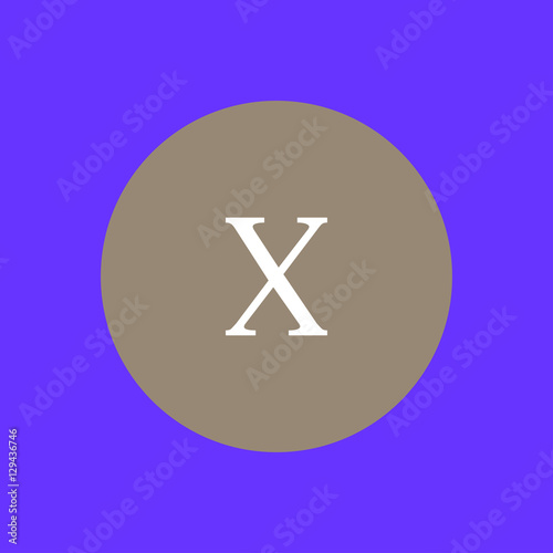 rome ten icon. flat design