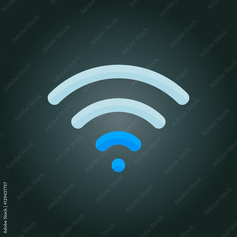 wifi icon. flat design wifi icon. flat design