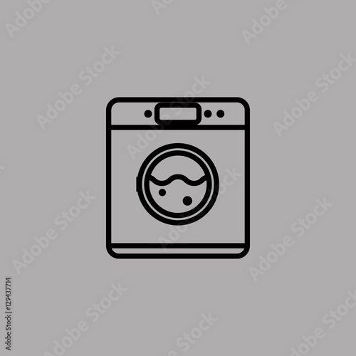 washing machine icon. flat design