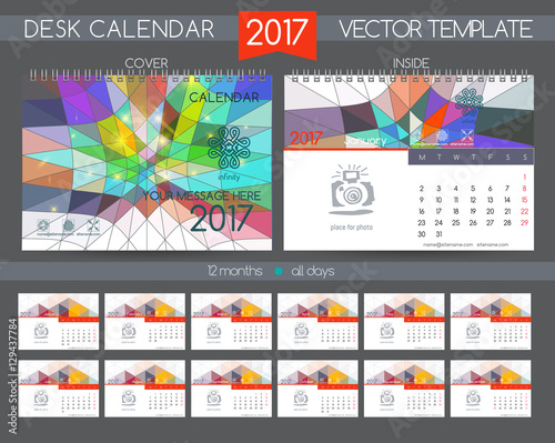 Design Desk Calendar 2017.