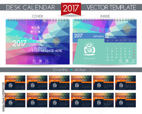 Design Desk Calendar 2017.