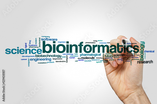 Bioinformatics word cloud photo