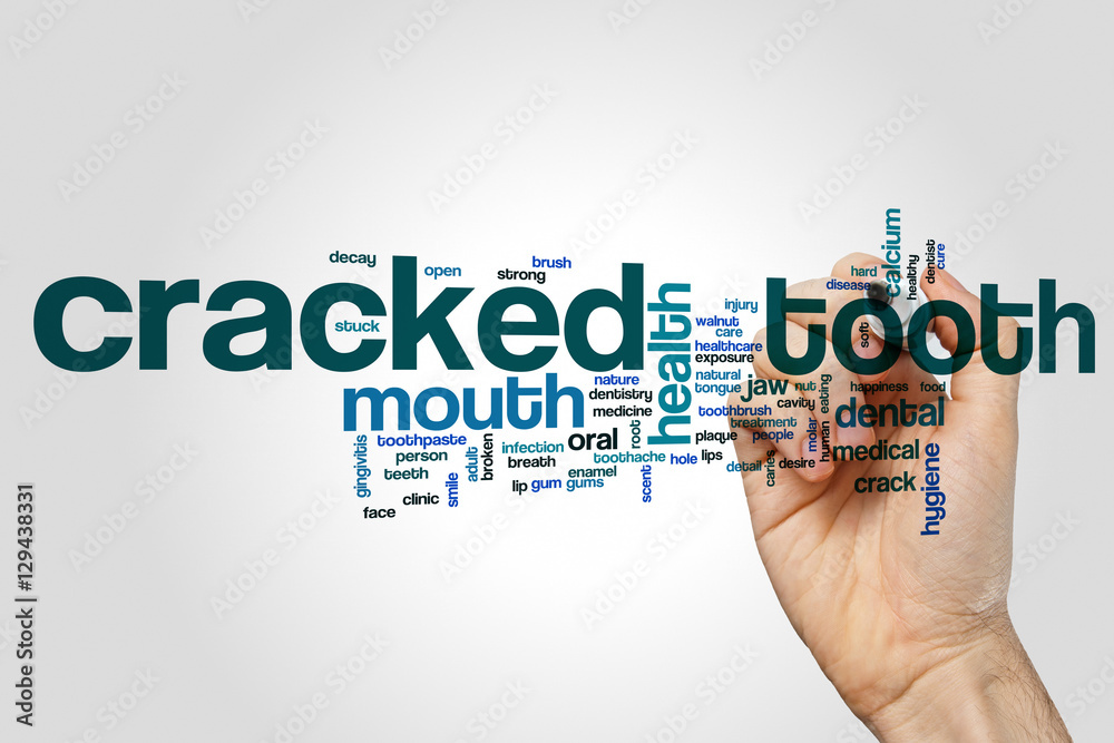 Cracked tooth word cloud Cracked tooth word cloud