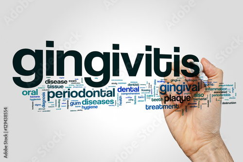 Gingivitis word cloud concept