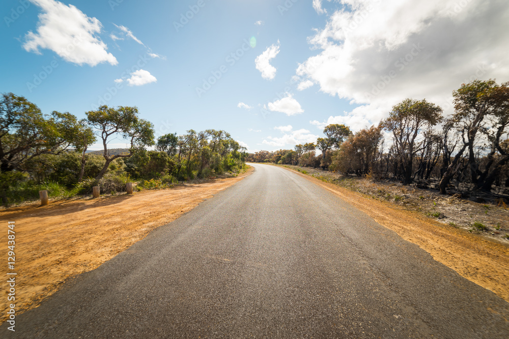 asphalt road in Walpole ,Australia .