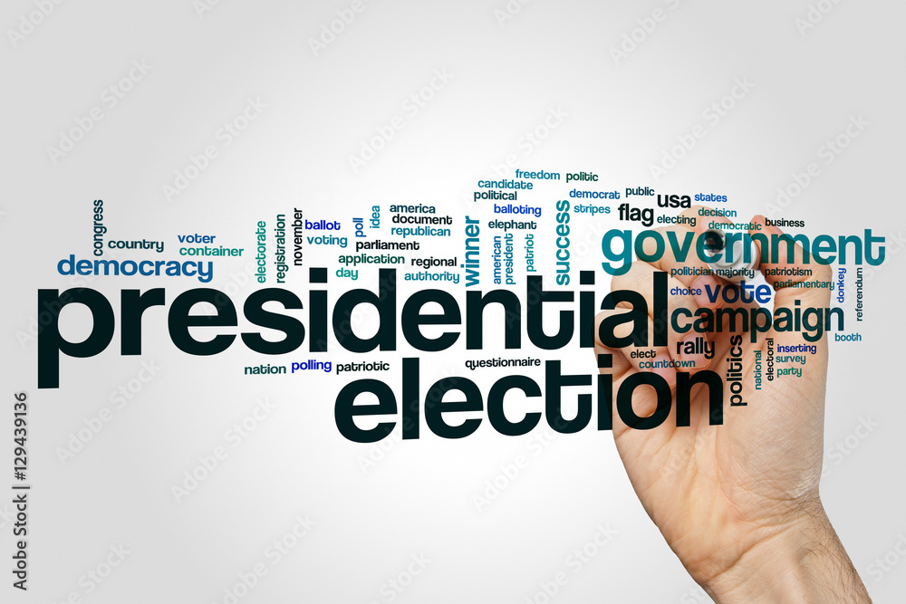 Presidential election word cloud Presidential election word cloud