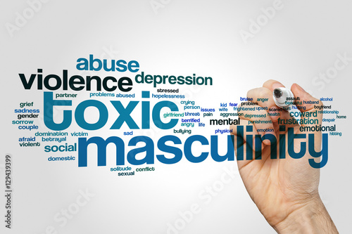 Toxic masculinity word cloud