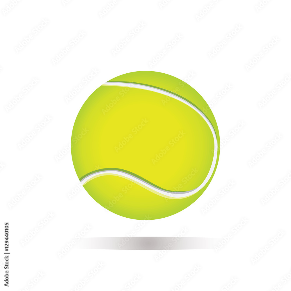 tennis ball isolated on white background element for design vector