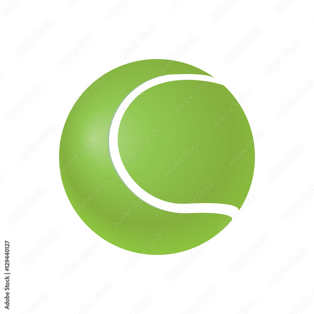 green tennis ball isolated on white background element for design vector green tennis ball isolated on white background element for design vector