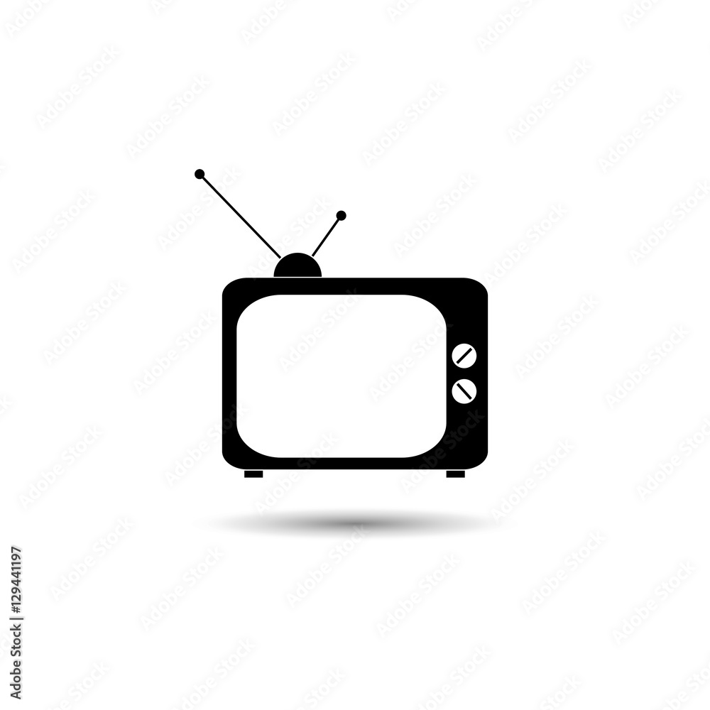 Old TV vector Old TV vector