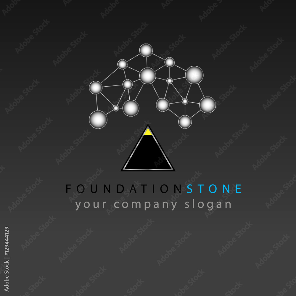logo Foundation stone Stock Vector Adobe Stock