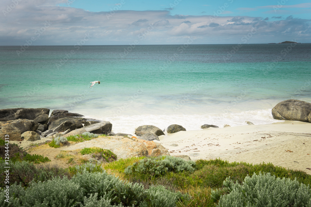 Seascape of Cape Leeuwin, along the Indian Ocean ,Augusta Western Australia .