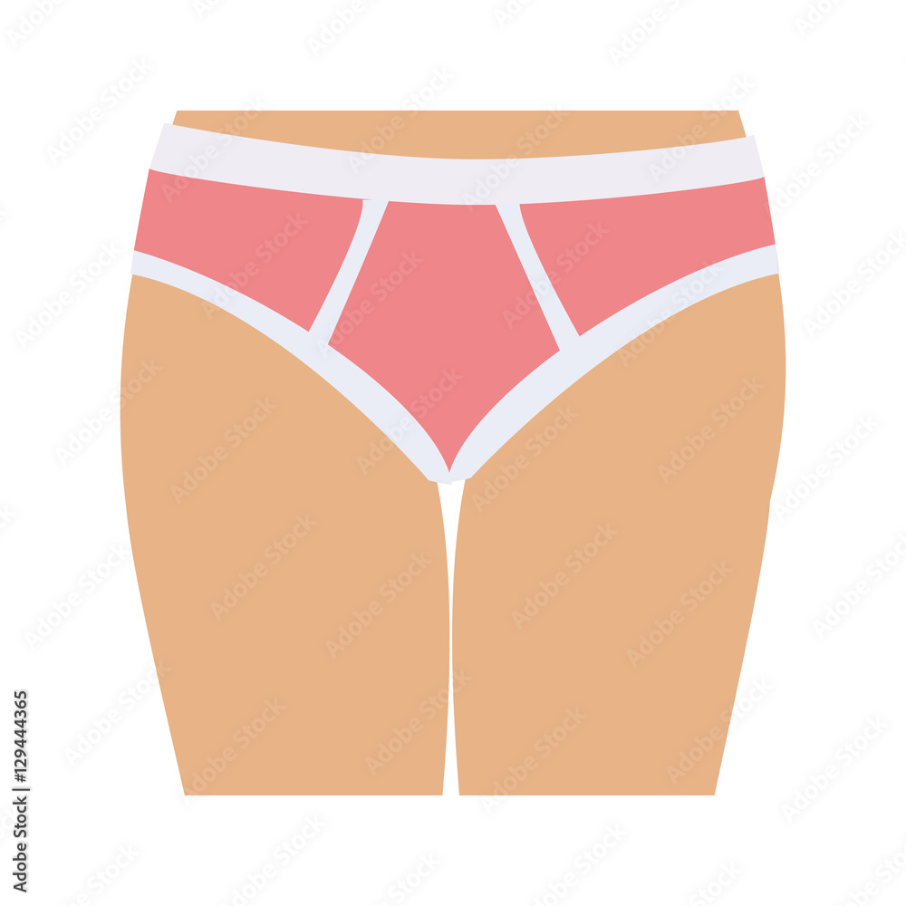 half body women with classic panties vector illustration half body women with classic panties vector illustration