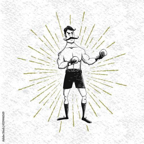 symbol of vintage boxer