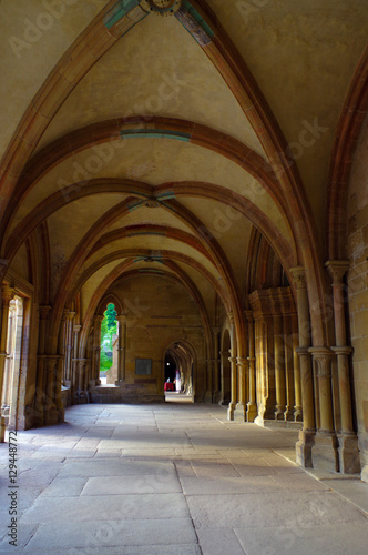 MAULBRONN  GERMANY - MAI 17  2015  gotic style houses at the monastery  part of the UNESCO World Heritage Site