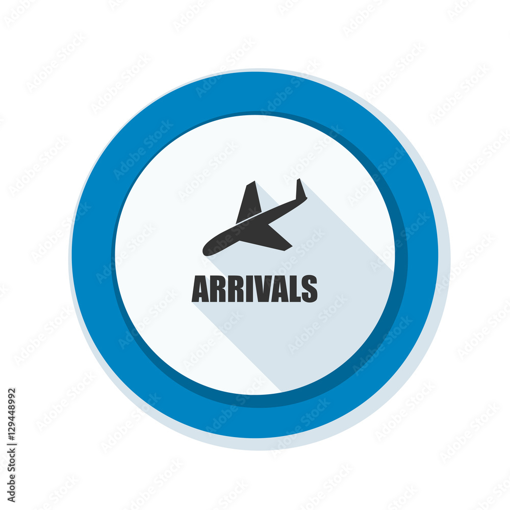 Airport Arrivals illustration sign Airport Arrivals illustration sign