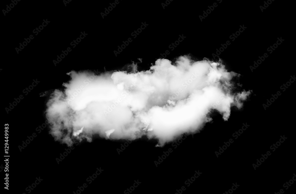 Fototapeta clouds on black background