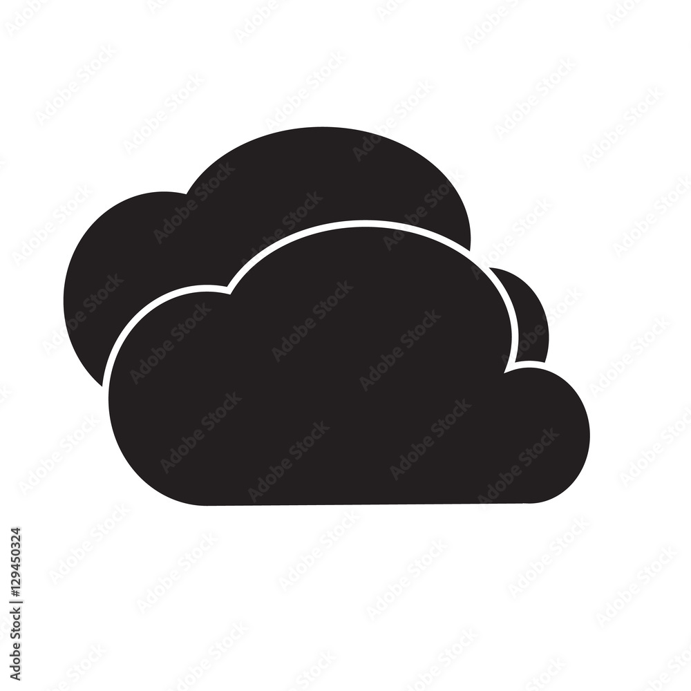 cloud icon on white background. cloud sign. cloud icon on white background. cloud sign.