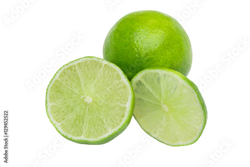 Fresh lemon isolated on white (with clipping path).