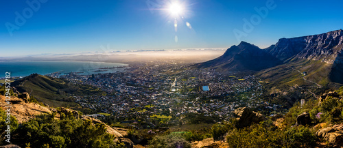 Capetown at sunrise panoramic