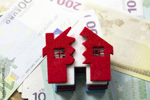 House and Euro Banknotes photo