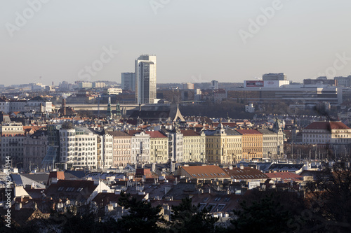 View on the autumn Prague City, Czech Republic