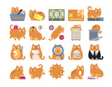 Finance Commerce Ginger Cat Icons