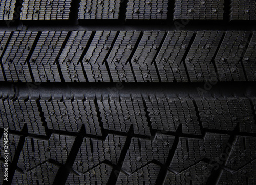 Winter tires close-up