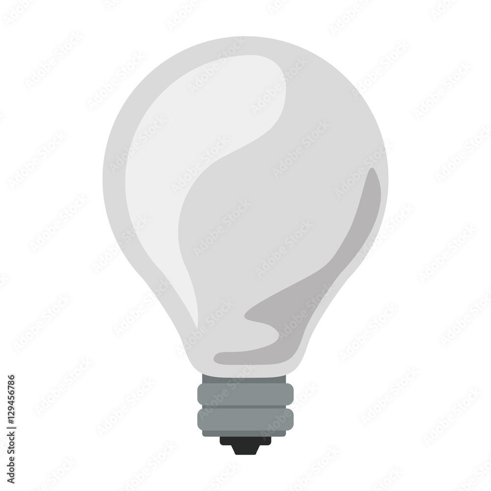 silhouette light bulb off icon vector illustration silhouette light bulb off icon vector illustration