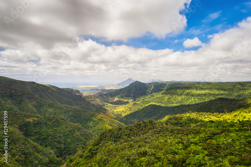 View from the Gorges viewpoint. Mauritius.