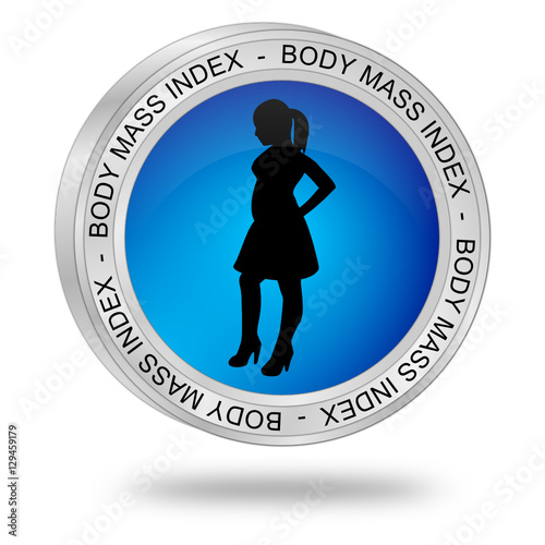 Body Mass Index Button - 3D illustration