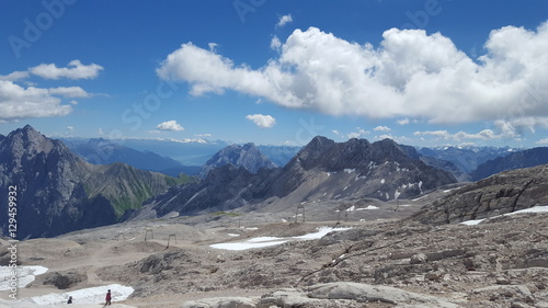 Cuadro en lienzo Aussicht Zugspitze