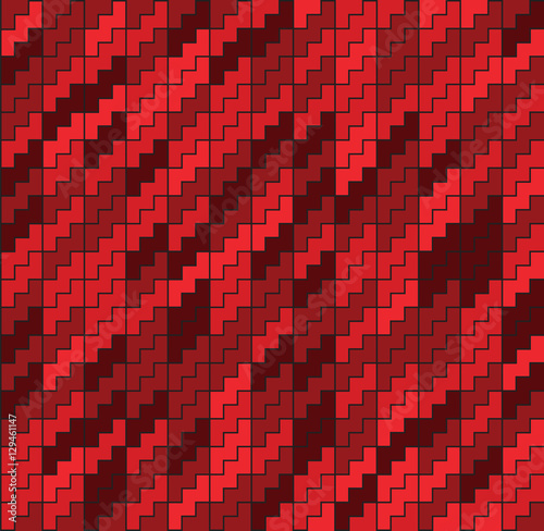 Abstract texture tetris brick seamless red