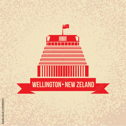 Beehive - the symbol of Wellington, New Zeland.