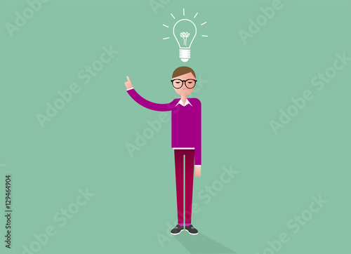 lampadina, idea, colori, creatività, idee