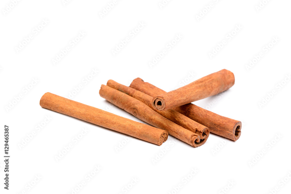 Fragrant cinnamon isolated on white background Fragrant cinnamon isolated on white background
