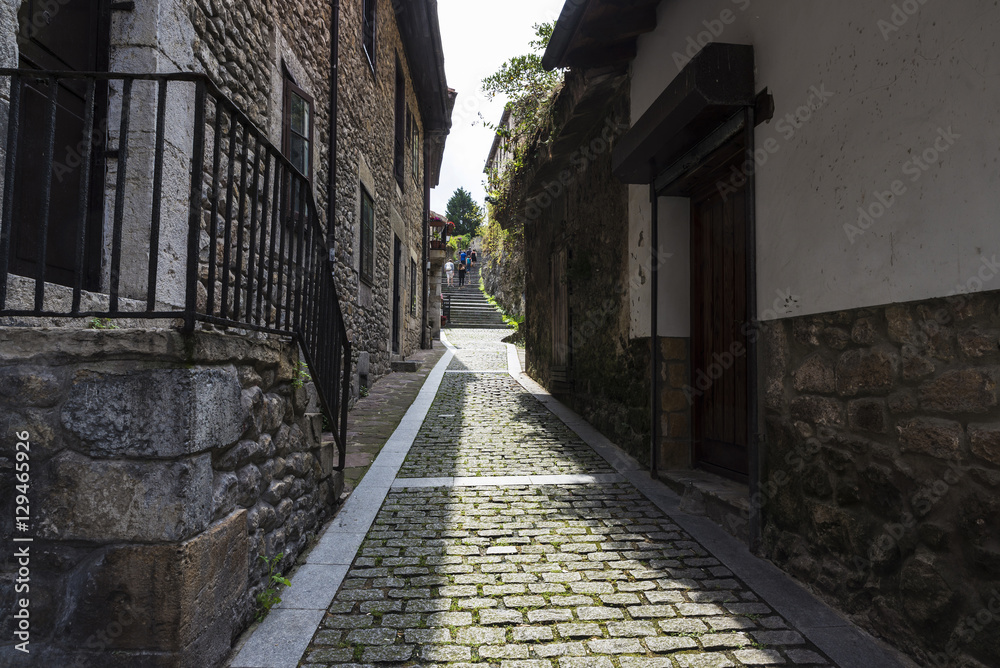 Street of San Vicente de la Barquera, Spain
