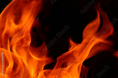 blaze fire flame texture background © hideto111