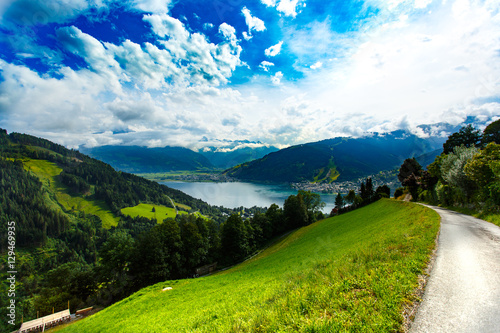 Fotografie View over Zeller See lake