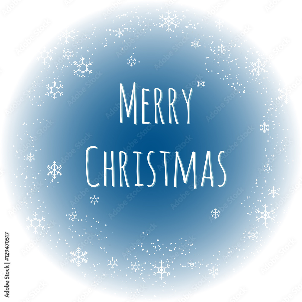 Merry Christmas vector card template