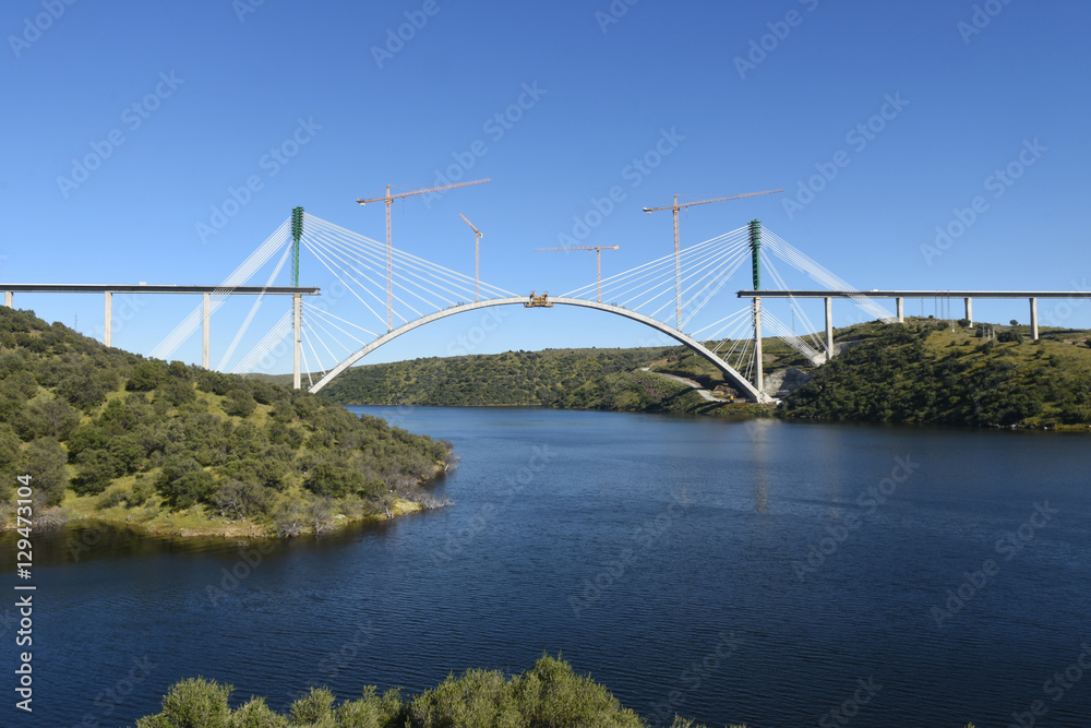 Obraz premium bridge over the Tagus river, Spain