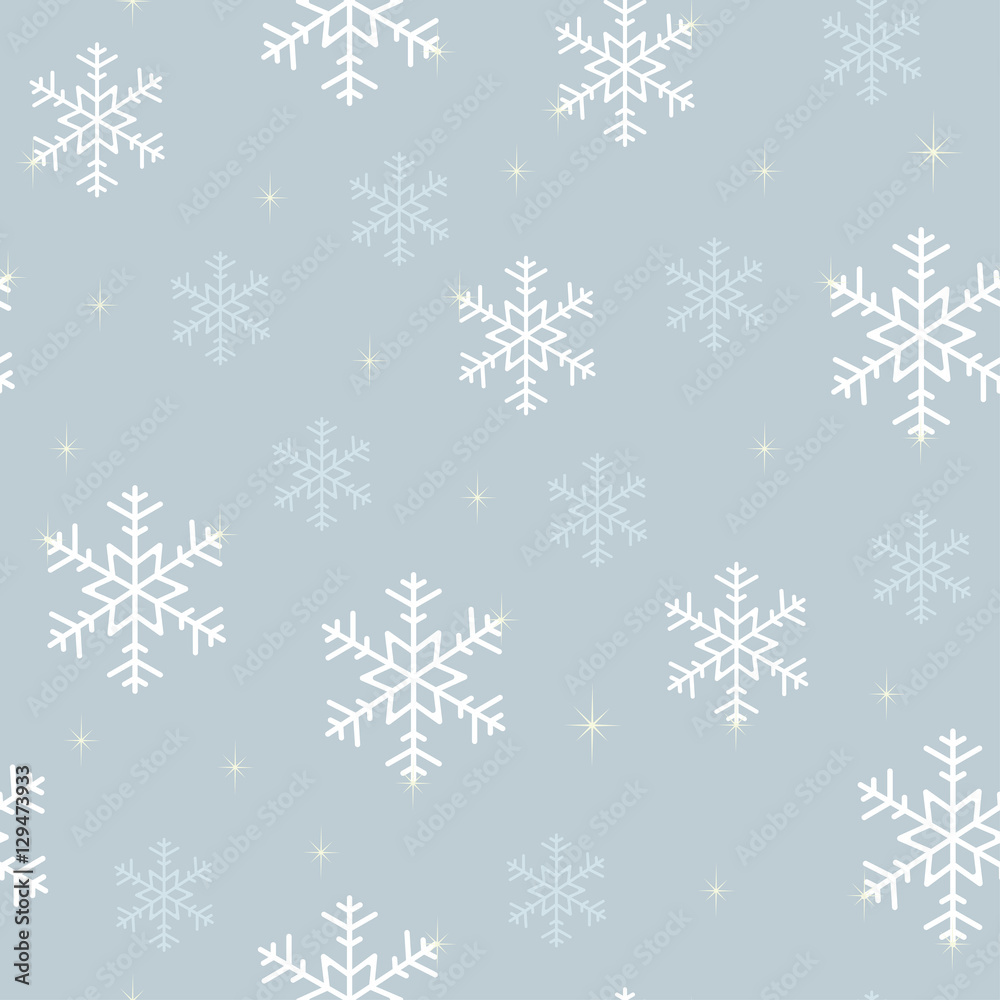 Seamless pattern snowflakes blue, vector Seamless pattern snowflakes blue, vector
