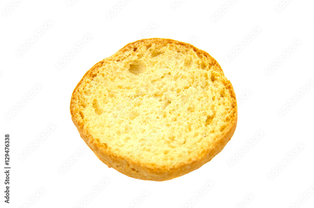 Croutons isolated on white background. Croutons isolated on white background.