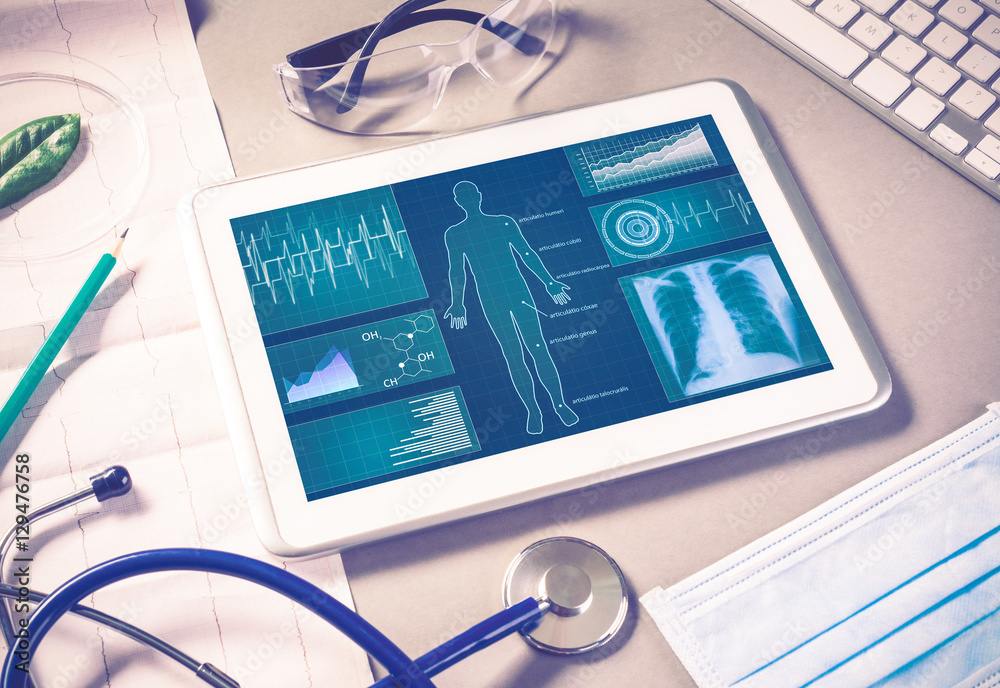 Digital technologies in medicine - obrazy, fototapety, plakaty 